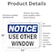 Signmission Use Other Window, 24 in W x Rectangle, Vinyl Decal OS-2PACK-NS-D-1824-L-16790 - alternate 5